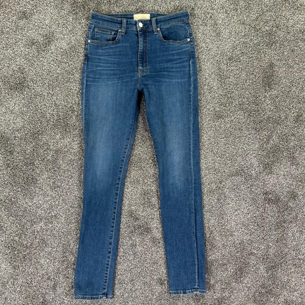 CQY‎ KEE High Rise Skinny Jeans Medium Wash Blue Denim Size 30 USA Made